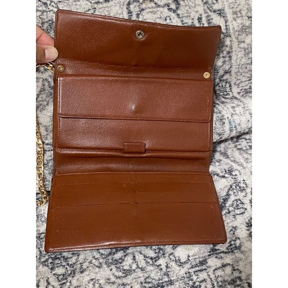 Vintage Louis Vuitton Monogram Trifold Wallet with Crossbody chain - Picture 5 of 8